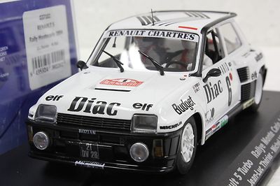FLY 037102 RENAULT 5 TURBO RALLYE MONTE CARLO 1/32 SLOT CAR IN DISPLAY CASE