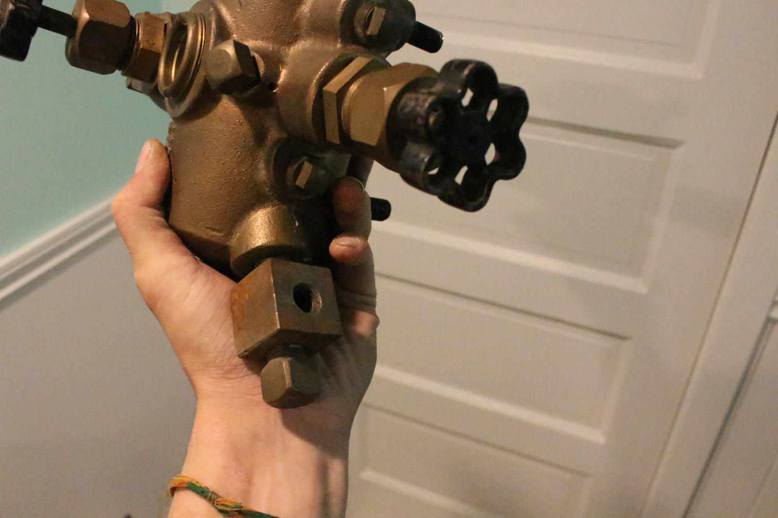 Antique Pat. 1915 Detroit Lubricator Brass Oiler Hit Miss Steam Engine Vintage