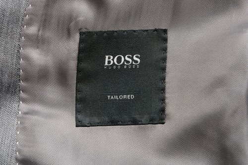 Pre-owned Hugo Boss "t-harvers4/glover2" Men's Slim 100% Wool Gray Two Button Suit