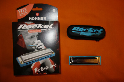 New HOHNER ROCKET HARMONICA Key LC LOWC wGigBag Made Germany blues rock country 