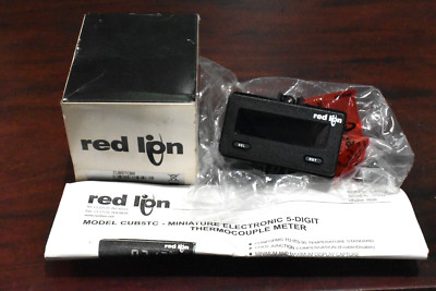 Red Lion Controls CUB5TCB0 Miniature Electronic 5-Digit Thermocouple Meter