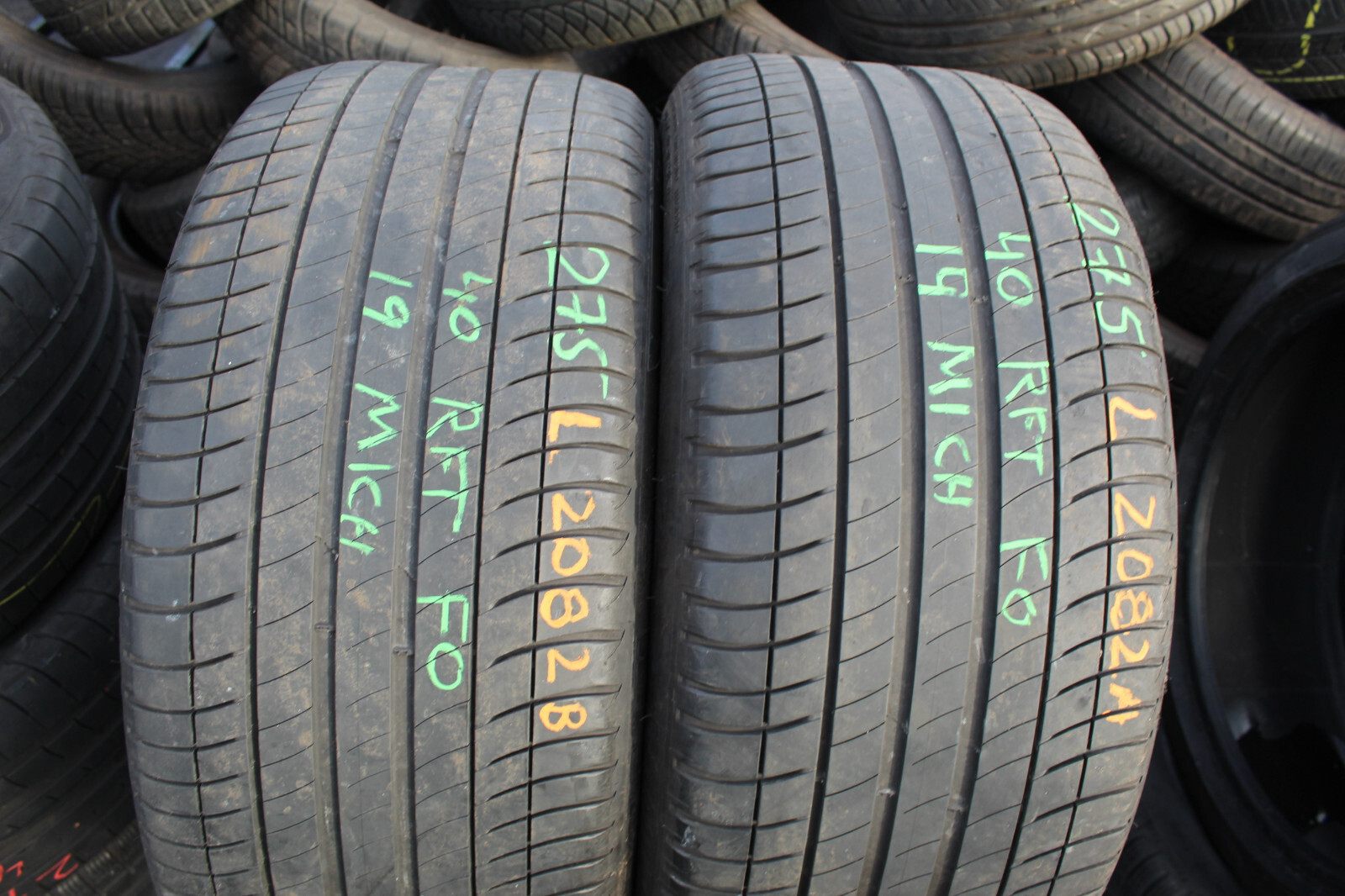 275 40 19 Michelin, RunFlat, Primacy 3 101Y, x2 A Pair 5.0mm (F1_tyres) FO L2082