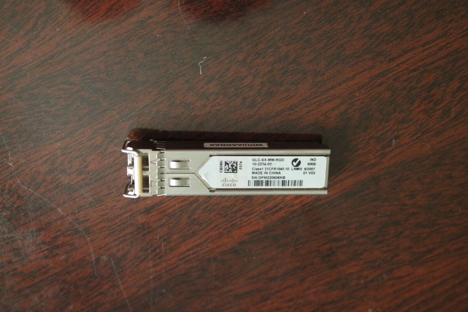 New Cisco GLC-SX-MM-RGD 1000BASE-SX 10-2274-03 Transceiver New Cisco GLC-SX-MM-RGD 1000BASE-SX 10-2274-03 Transceiver