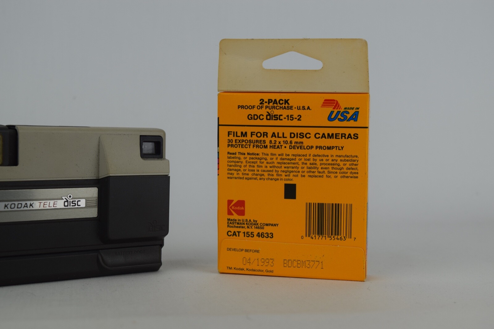 Kodak Tele Disc Camera with 2 NEW Disc NIB Expired