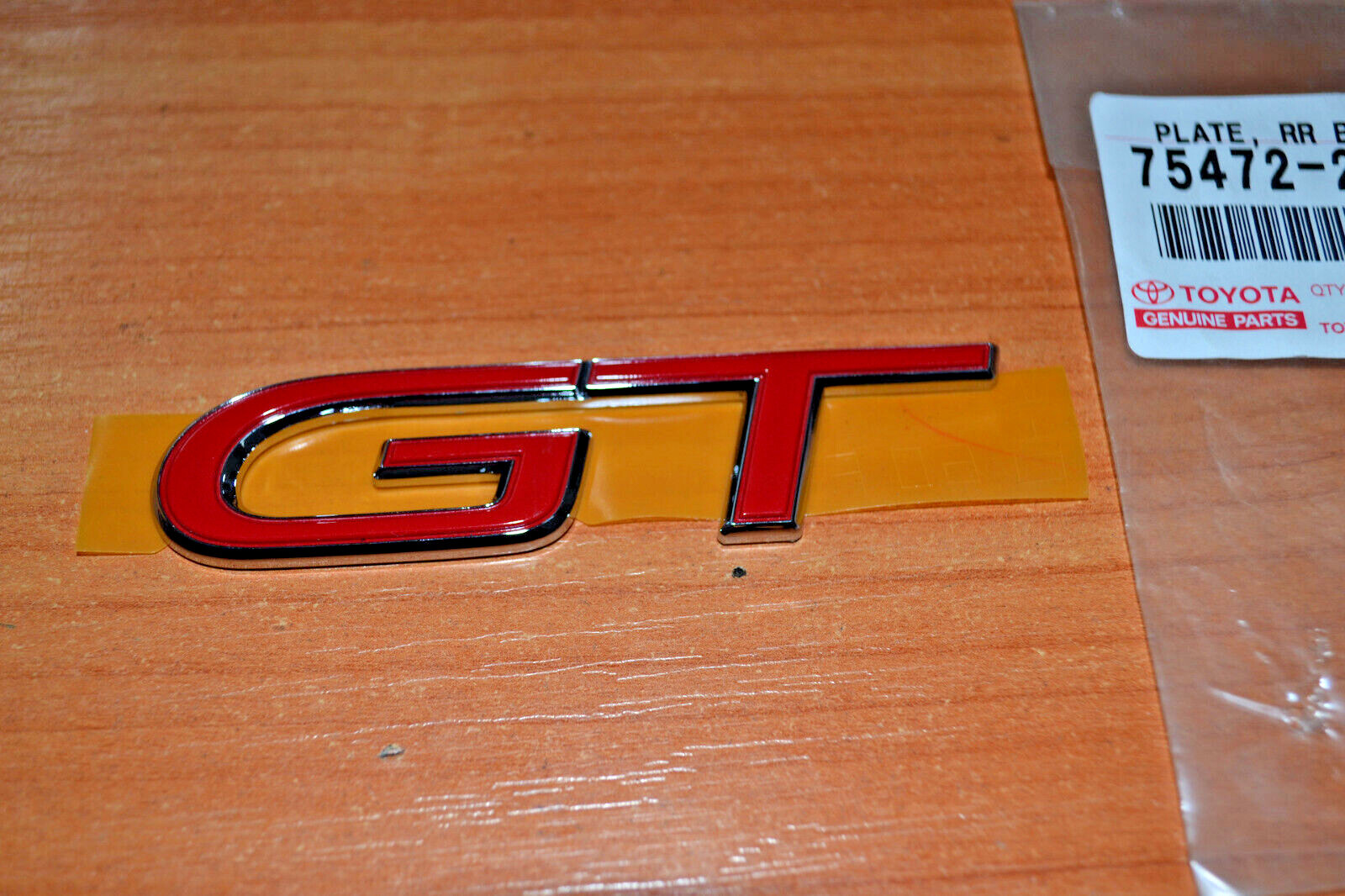 for Toyota Corolla Celica Gt emblem red badge genuine Japan