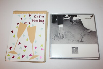 Lot of 10 Papyrus & Recycled Greetings Wedding Greeting Cards 2 diff styles 