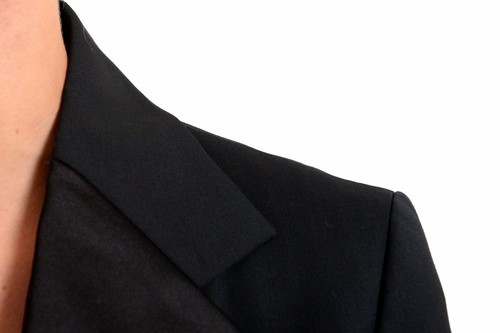 Pre-owned Martin Maison Margiela 100% Wool Black Two Button Women's Blazer Sz Xs S