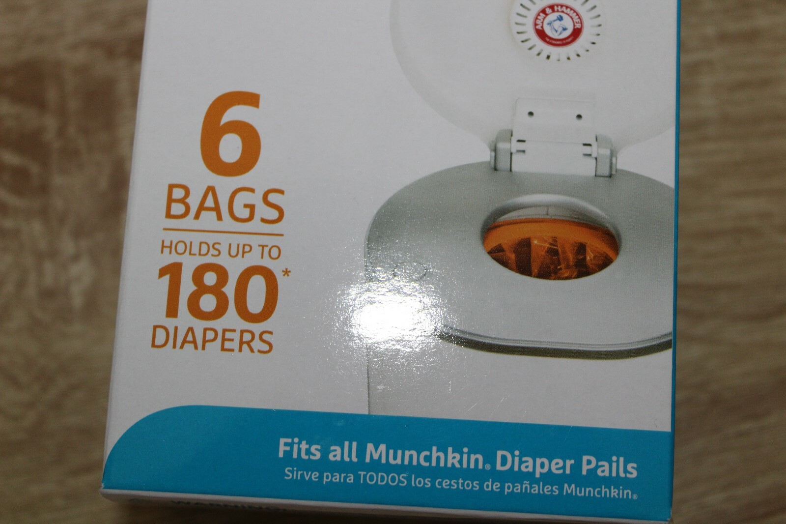 18 Pack Munchkin Diaper Pail Refill Bags Arm & Hammer Lavender Scented