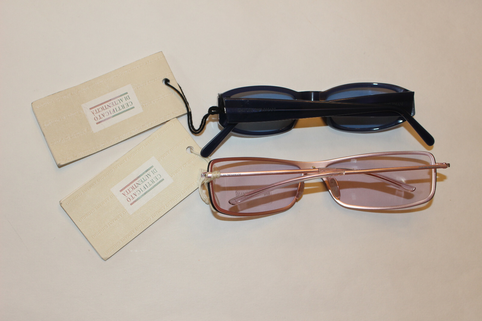 EMPORIO ARMANI 9038 8T9 125 BLUE PINK METAL FRAMES SUNGLASSES UNISEX NEW NWT LOT