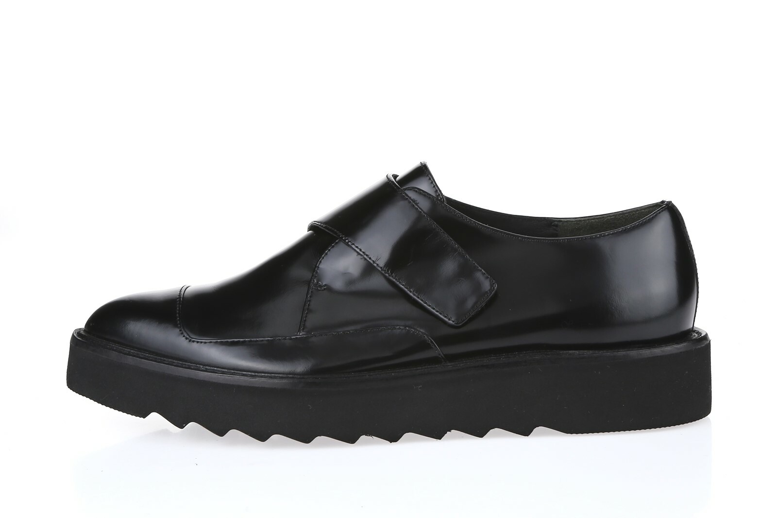 Vince Arden Womens Black Polished Leather Strap Pointy Toe Platform Shoes Size 7