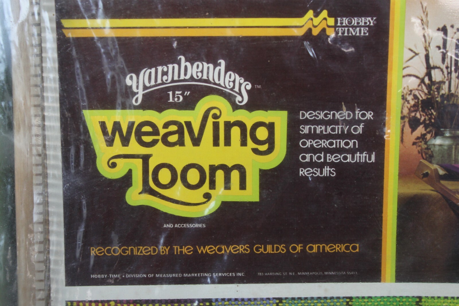 Vtg Yarnbenders Weaving Loom 15 Inch with Instructions Unopened Portable In Box