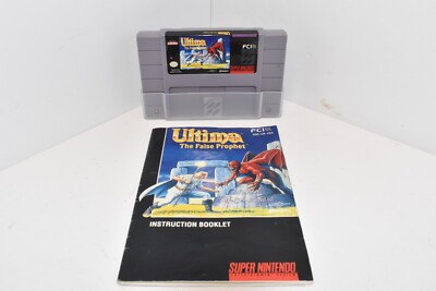 Ultima VI (6): The False Prophet (Super Nintendo SNES, 1993) with Manual