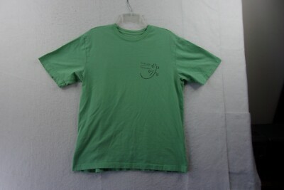 Basic Editions Roatan Honduras Mens Light Green T-shirt Size M 