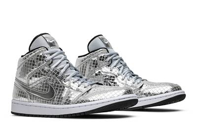 Pre-owned Jordan Air  Wmns Air  1 Mid 'disco Ball' Cu9304-001 In White