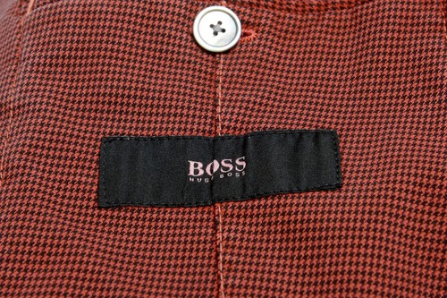 Pre-owned Hugo Boss "hanry-d" Men's Slim Stretch Two Button Suit Us 38r It 48r In Multicolor