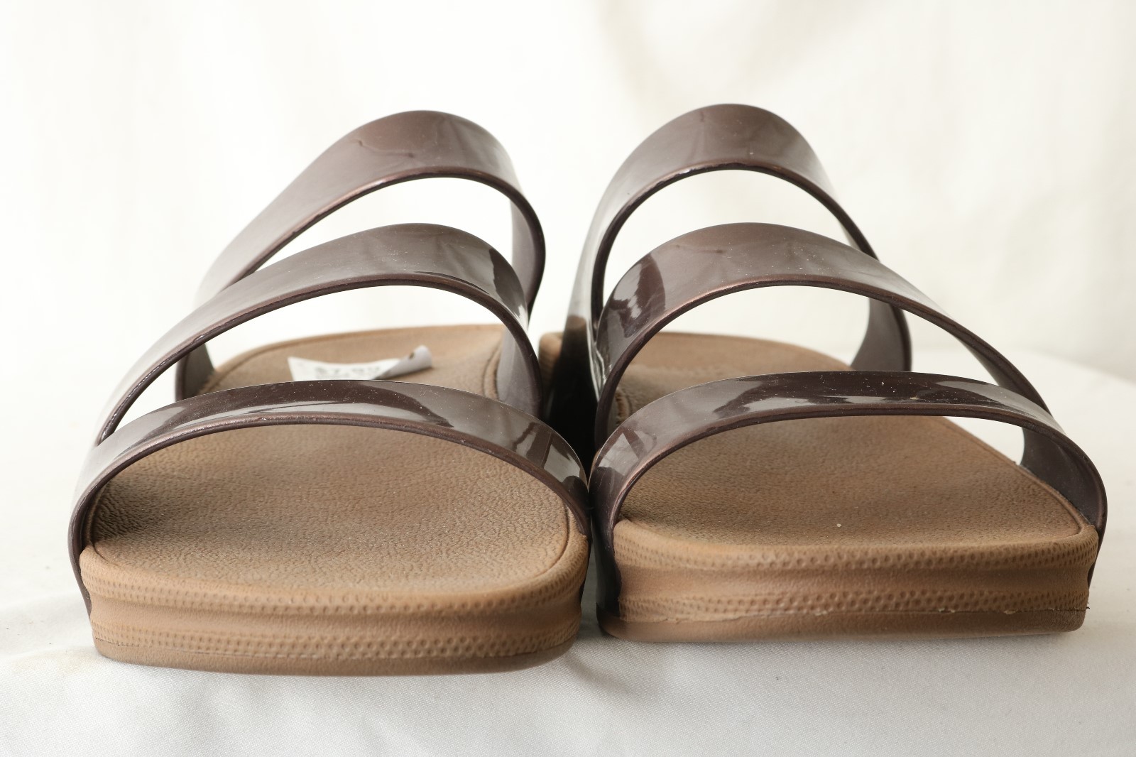 Fitflop LTD 557-012 Super jelly Twist Sandal Comfort Bronze Woman's US 9