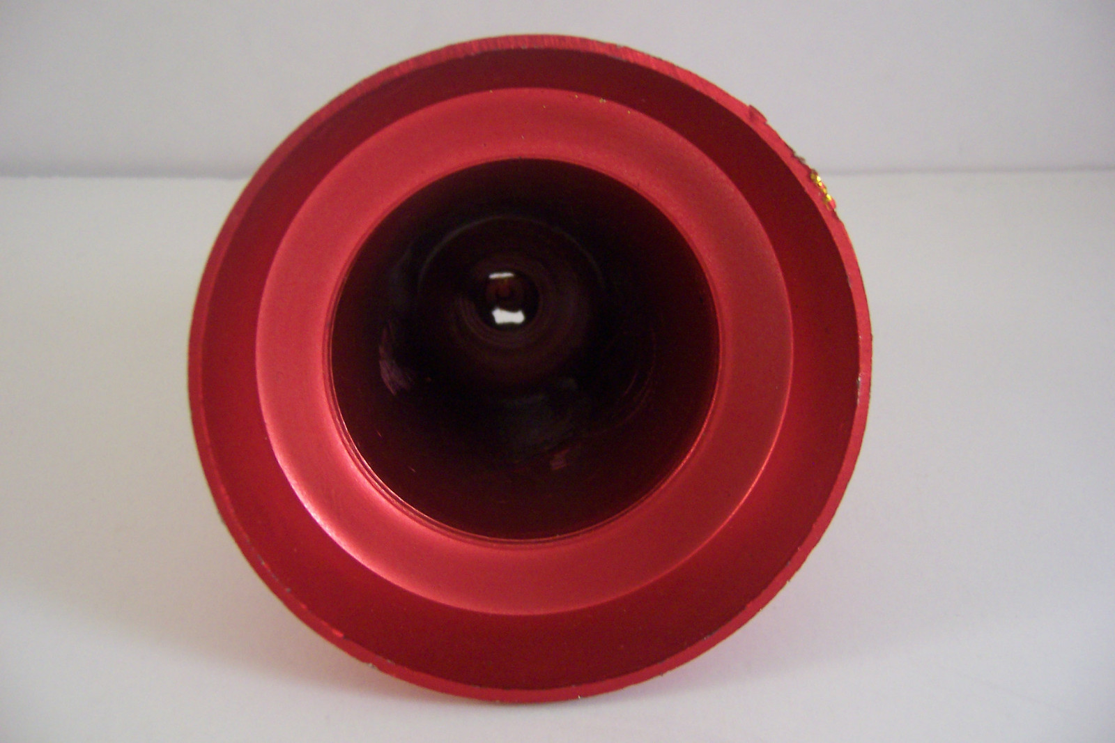 Vintage Christmas Bell Ornaments Red Hard Plastic Gold Mica Lot of 8 Craft