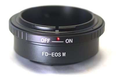  Canon FD Mount Lens to Canon EOS M EF-M Mirrorless Camera Adapter Ring M M2 M10