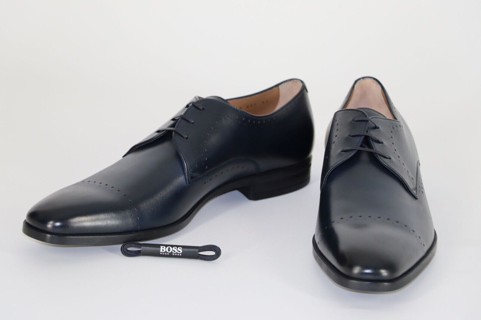 Pre-owned Hugo Boss Derbys, Mod. Kensington_derb_w21c, Size 45 / Us 12 / Uk 11, Dark Blue
