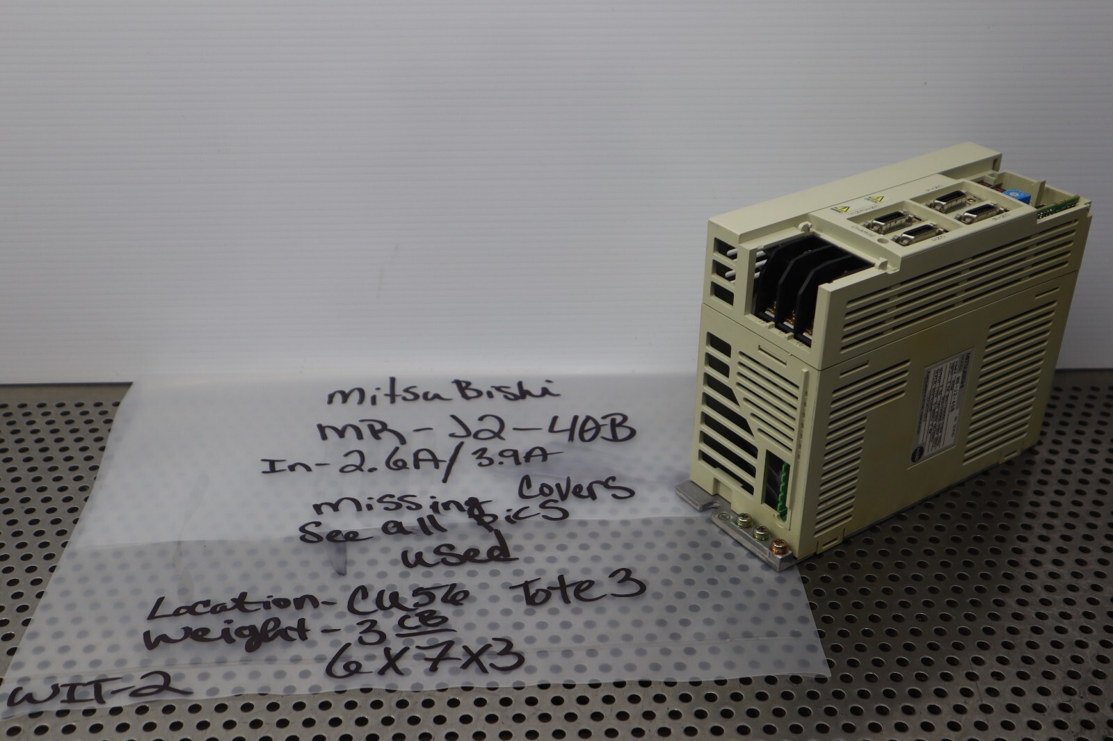 Mitsubishi MR-J2-40B 400W AC Servo Drive Used With Warranty