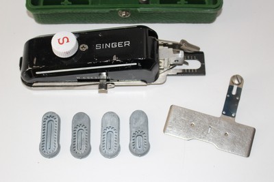 Singer Buttonholer Sewing Machine Attachment w Template Cams Low Straight 160506