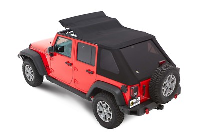Bestop Trektop NX Plus Soft Top Black Diamond For 07-18 Jeep Wrangler JK 4 Door