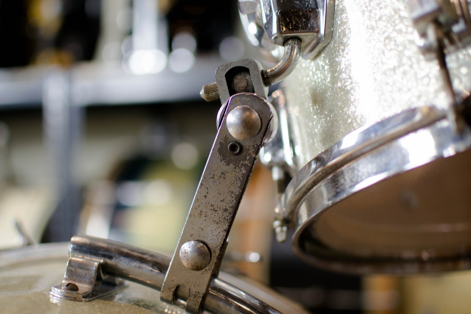 1971 Ludwig Super Classic Silver Sparkle Drum Kit