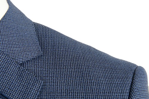 Pre-owned Hugo Boss Men's "huge6/genius5" Slim Fit Blue 100% Wool Two Button Suit