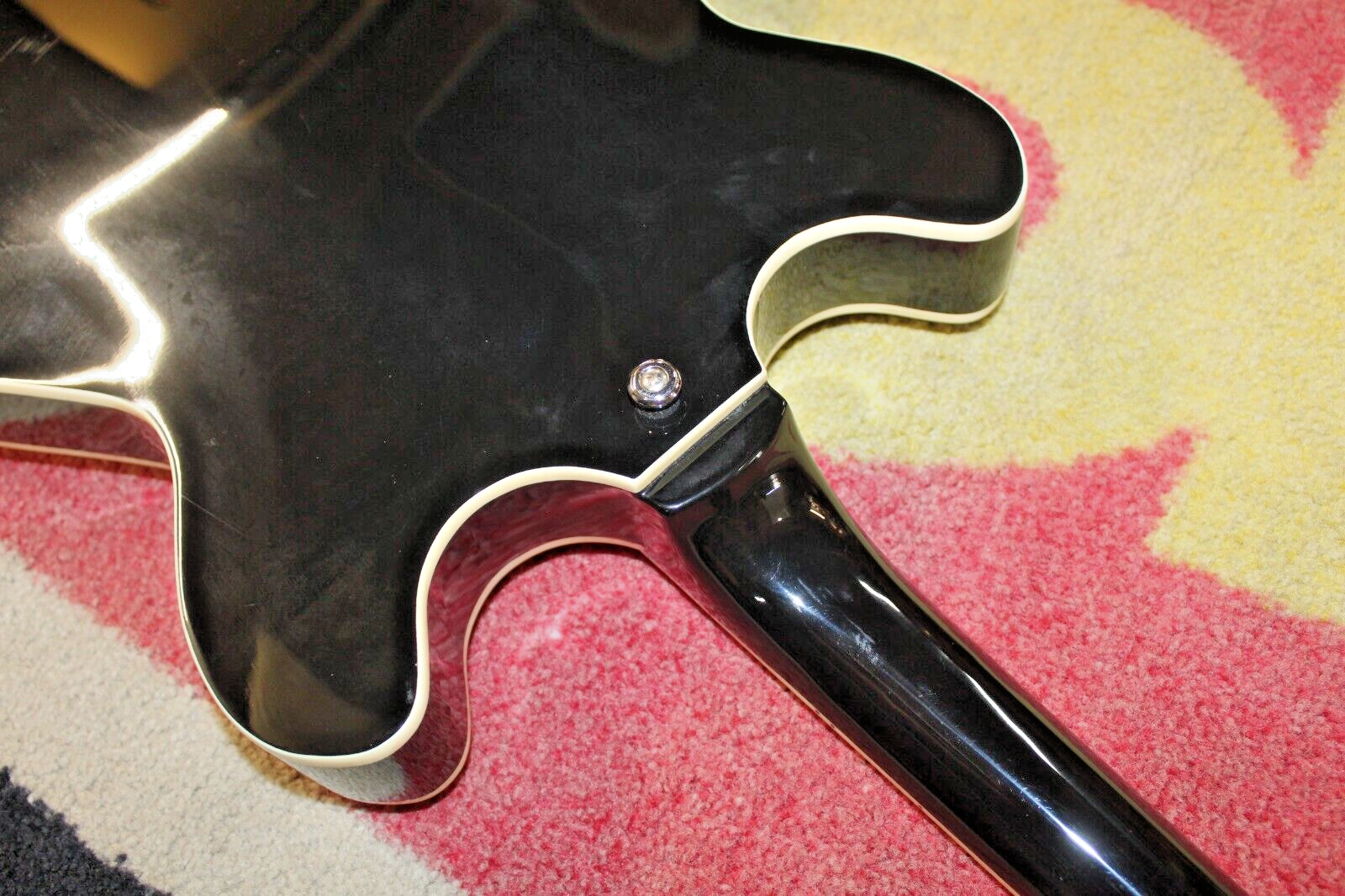 Eastwood Delta 4-String Electric Tenor Guitar Glossy Solid Black Chrome Hardware