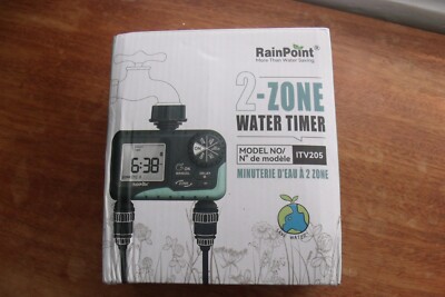 2 Zone Digital Water Timer, Water Saver by Rainpoint Model: ITV205 NEW!