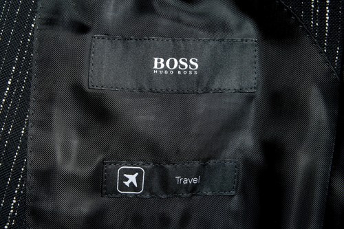 Pre-owned Hugo Boss "nestro3/byte1" Men's Slim Striped Two Button Suit In Multicolor