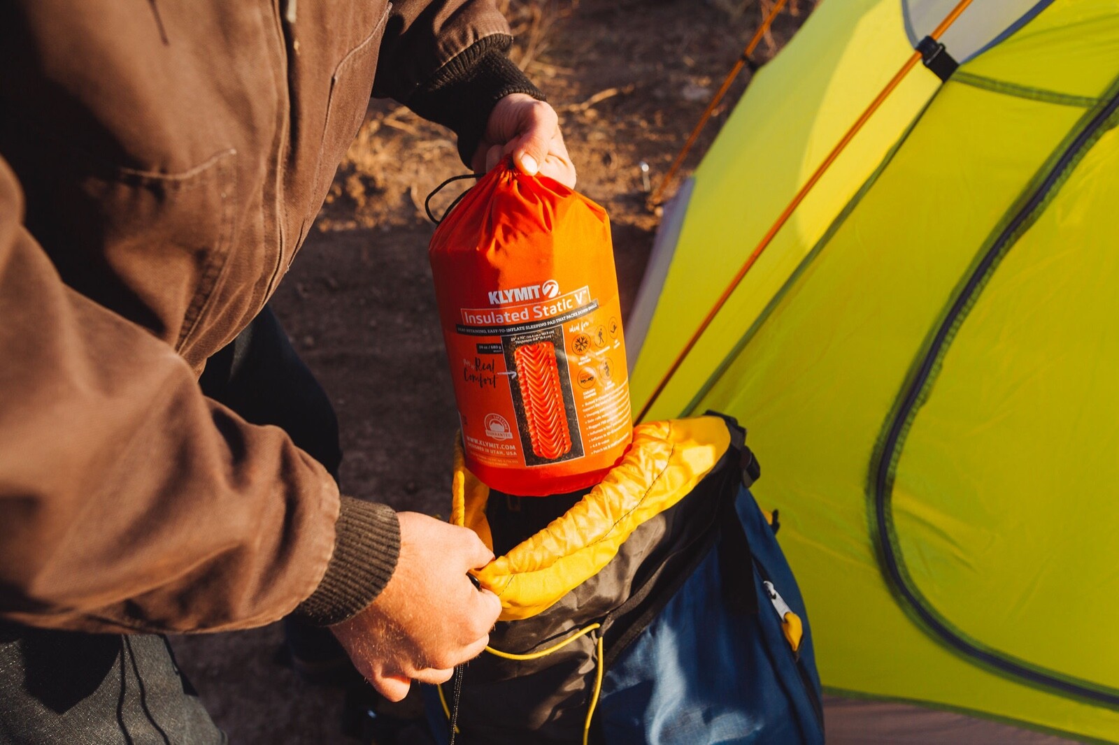 Sporting Goods Factory Refurbished Klymit Insulated Static V Lightweight Sleeping Camping Pad Outdoor Sleeping Gear