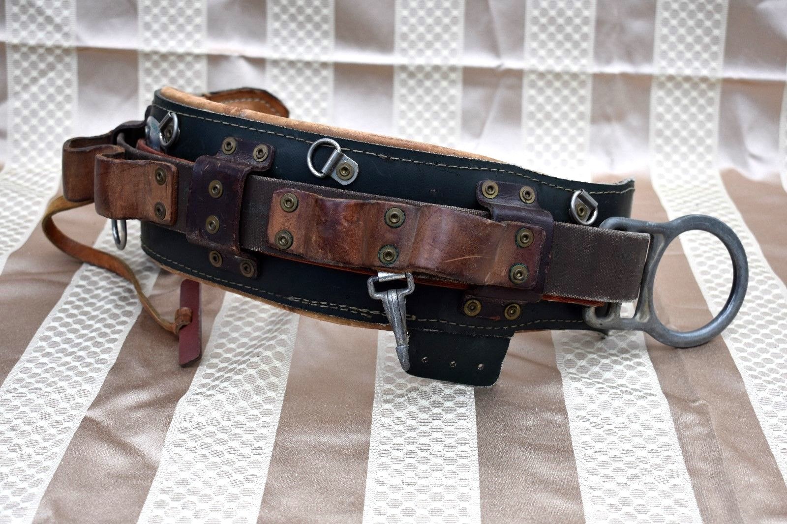 Vintage 1976 Klein-Buhrke 5282-n-19 Lineman, Climber, Tool Safety Belt