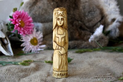 Wooden figurine KUPALNITSA. Slavic Goddess Kupalnitsa statue.Goddess of the nigh