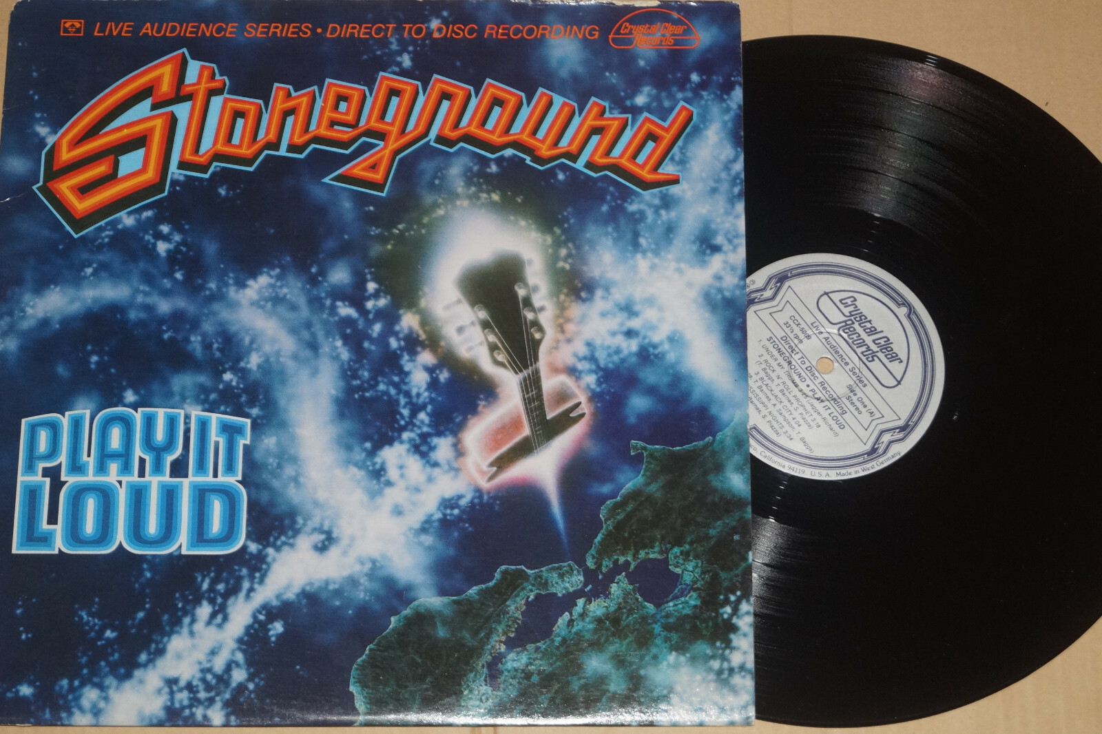 【J17983】OUTRAGE/PLAY LOUD EP Stoneground ‎-Play It Loud- LP Direct To Disc, Crystal Clear