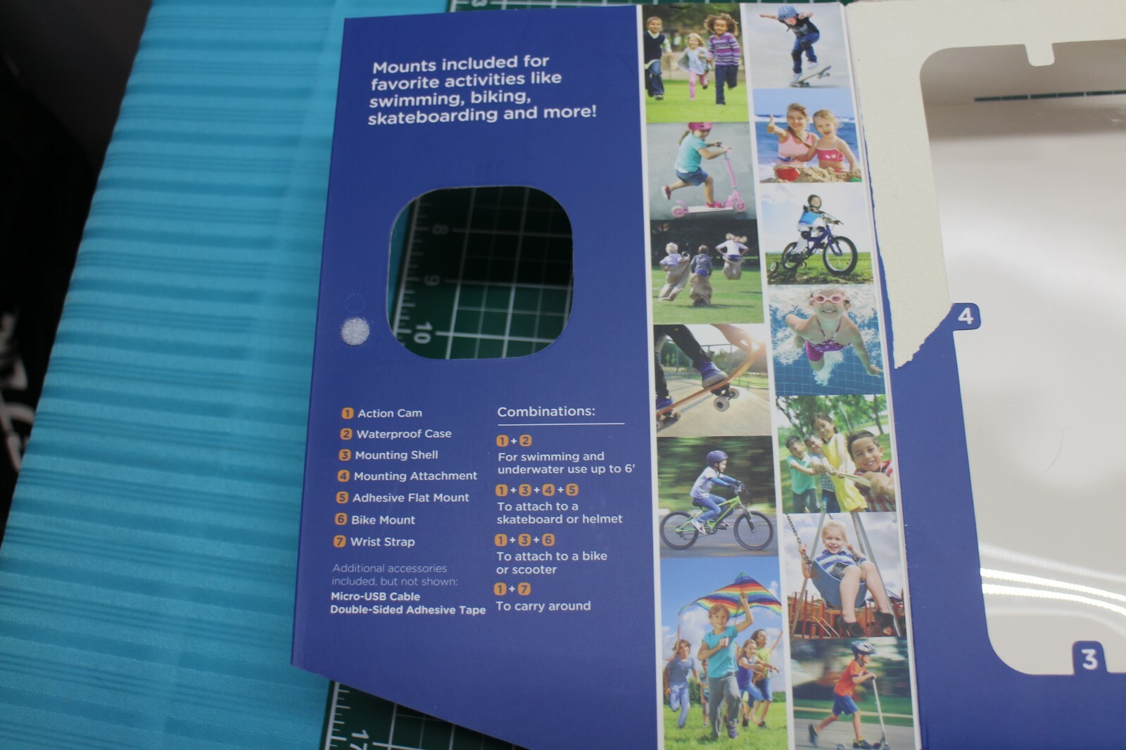 VTECH KIDIZOOM ACTION CAM - YELLOW AND BLACK - IN ORIGINAL BOX AGES 4+ KIDS