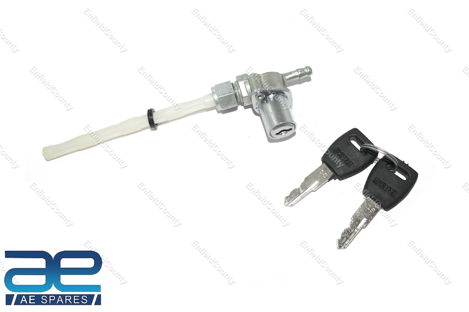 Petrol Fuel Tank Lockable Tap Petcock Switch With 2 Keys Luna TFR Moped 