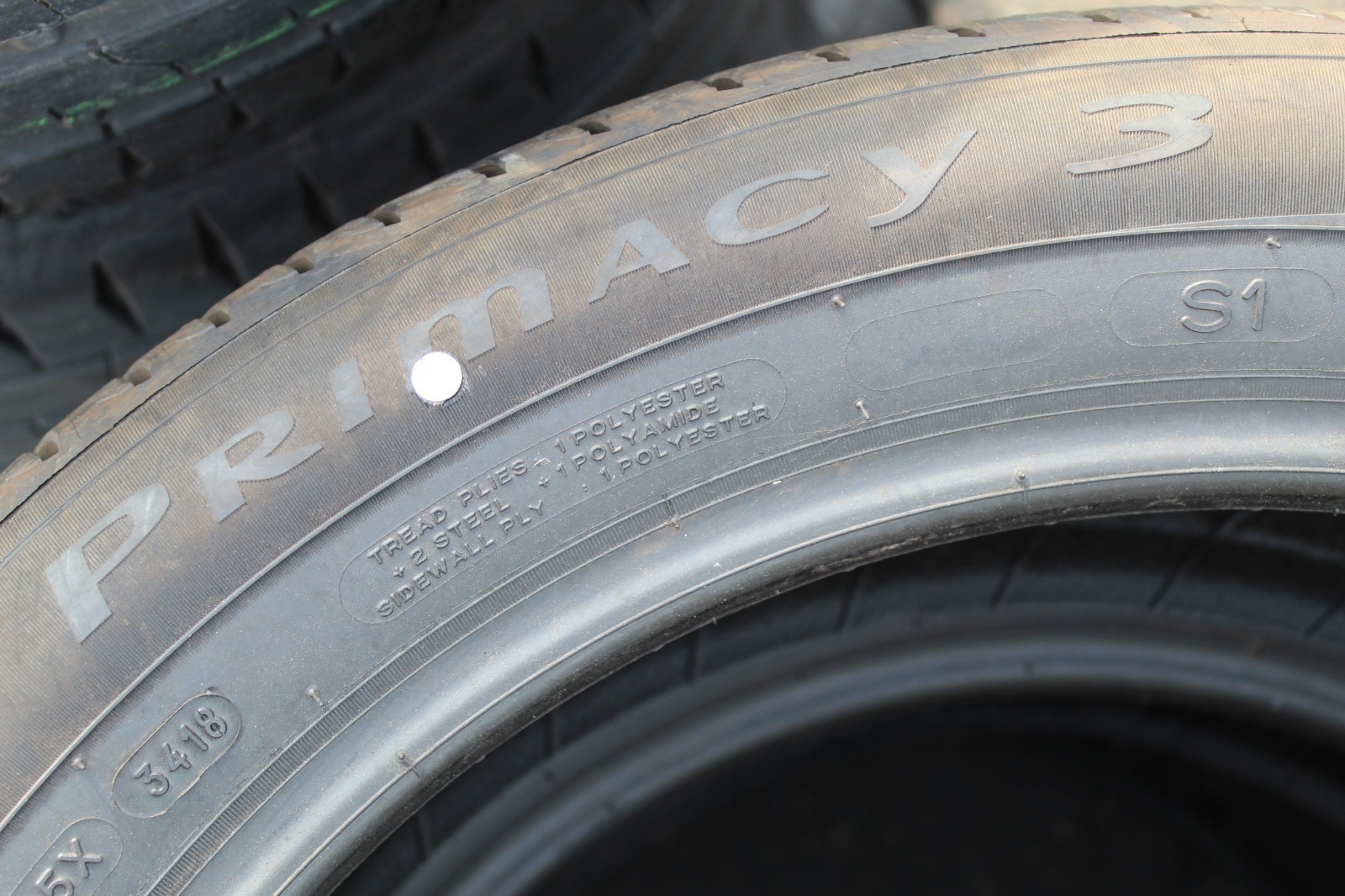 New 205 55 19 Michelin, Primacy 3 S1, XL, 97V, x1 Single Tyre (F1_tyres) L3822
