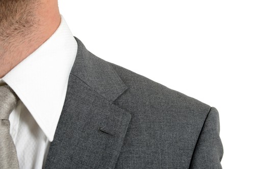 Pre-owned Hugo Boss "jets4/lenon1" Men's 100% Wool Gray Two Button Suit