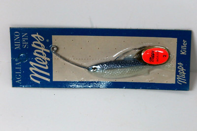 VINTAGE MADE IN FRANCE AGLIA  #2 Silver MEPPS MINNOW SPINNER OLD STOCK!