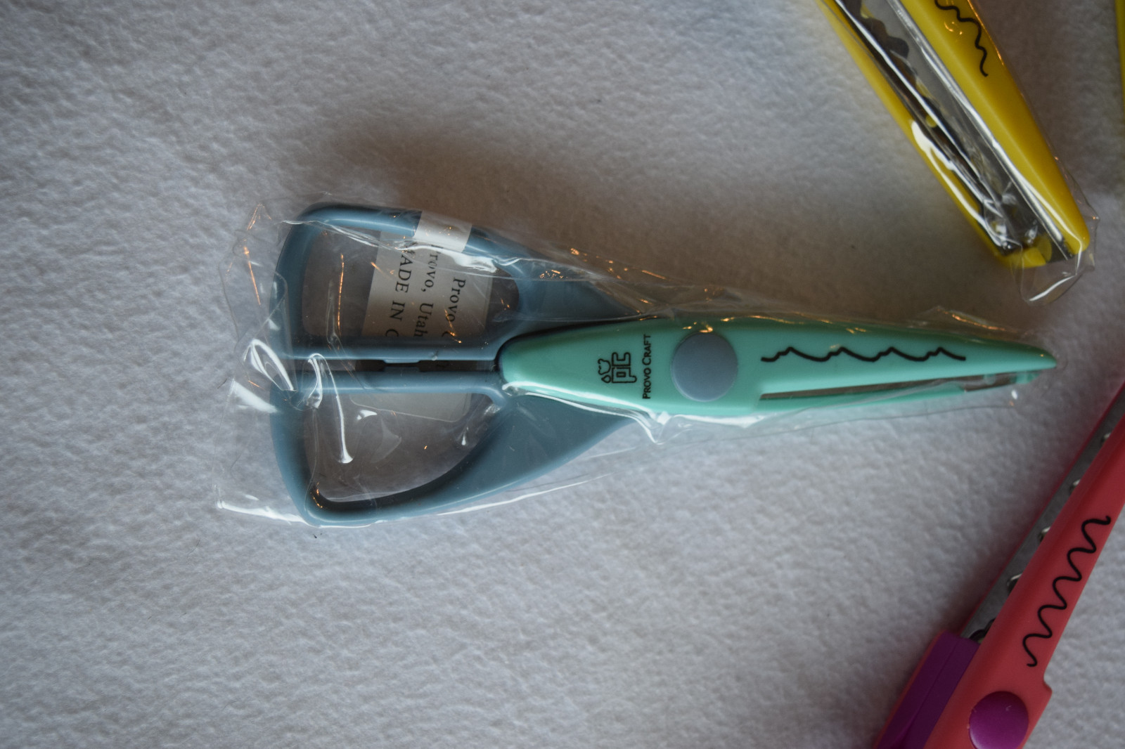 Provo Craft Lot of 7 Scissors Various Patterns for Scrap Booking Arts Crafts etc