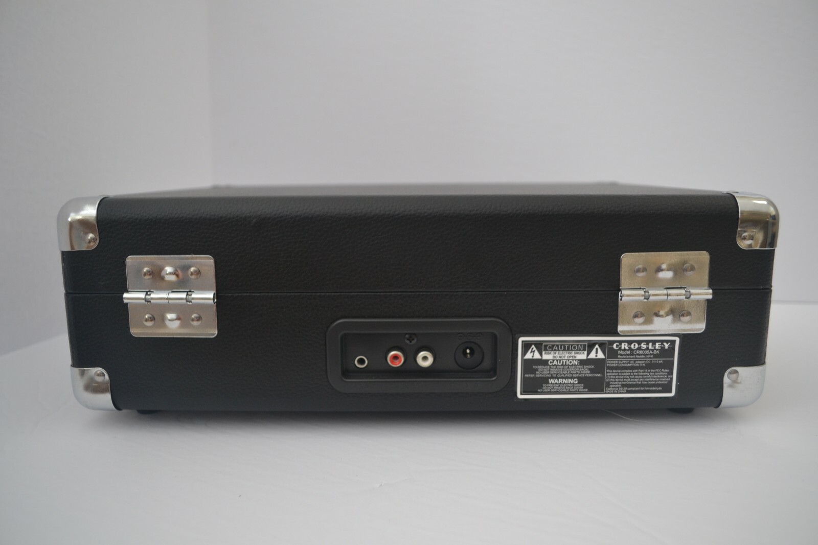 Crosley CR8005DBK Cruiser Deluxe Portable 3-Speed Turntable w Bluetooth, Black