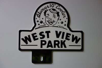 WEST VIEW PARK 10 DEGREES COOLER 6'' H by 6 1/4'' W TOPPER DISPLAY