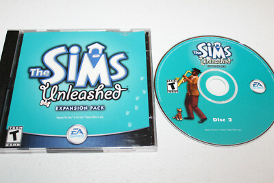 Sims: Unleashed Expansion Pack (PC, 2002, DISC 2 ONLY) Rated T, EA Games