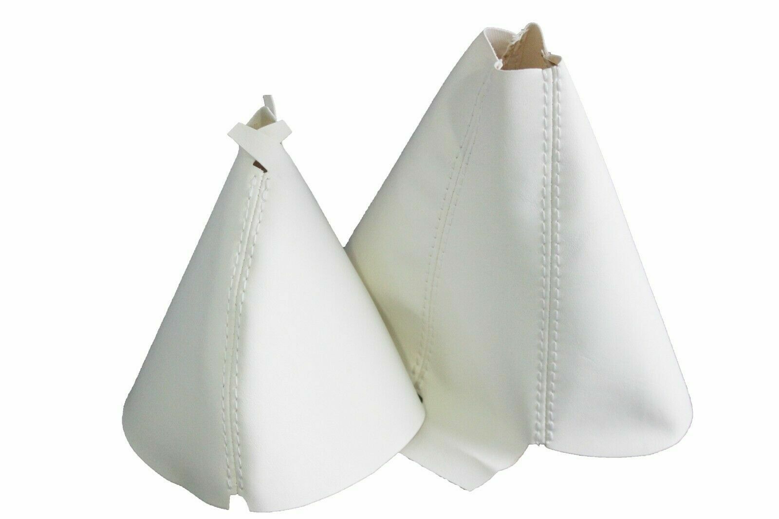White Vinyl Manual & E-Brake Boot SET For 90-96 Nissan 300ZX