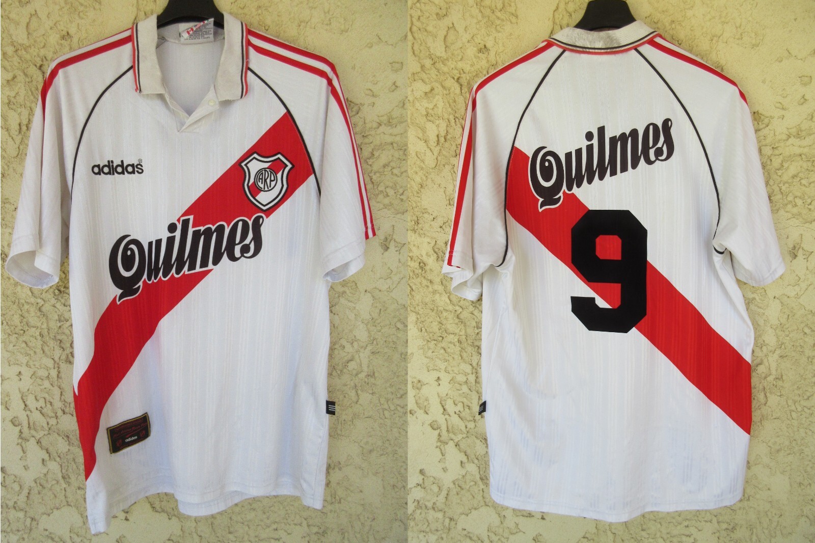 adidas 正規品　リーベルプレート　ユニフォーム　1996 フランチェスコリ Maillot RIVER PLATE 1996 ADIDAS Enzo FRANCESCOLI vintage