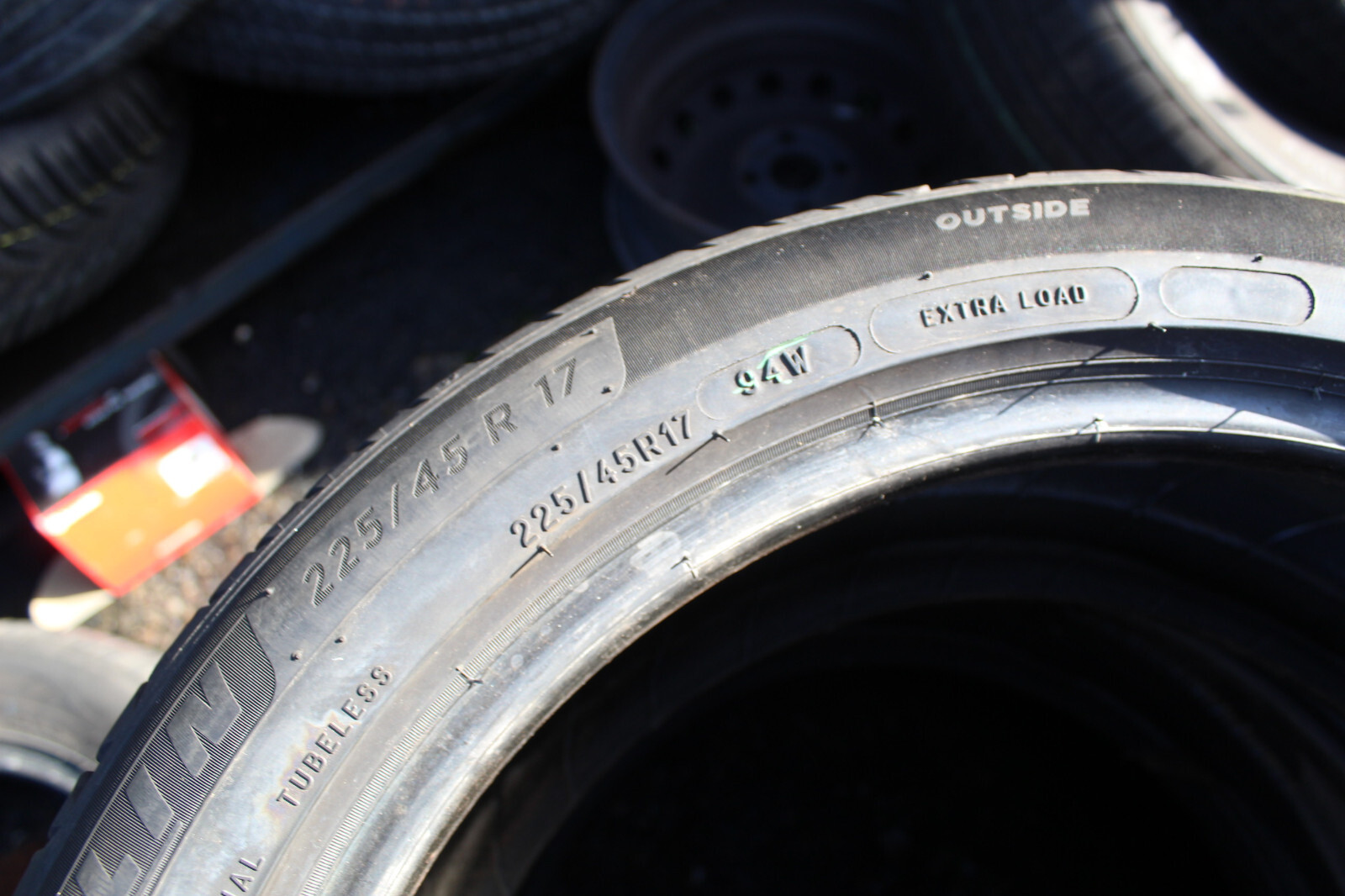 225 45 17 Michelin, Primacy 4, 91 & 94V, x2 A Pair 5.0mm (F1_tyres) FO L3055