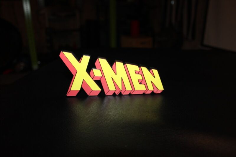 X-men 3d Printed Comic Logo Art