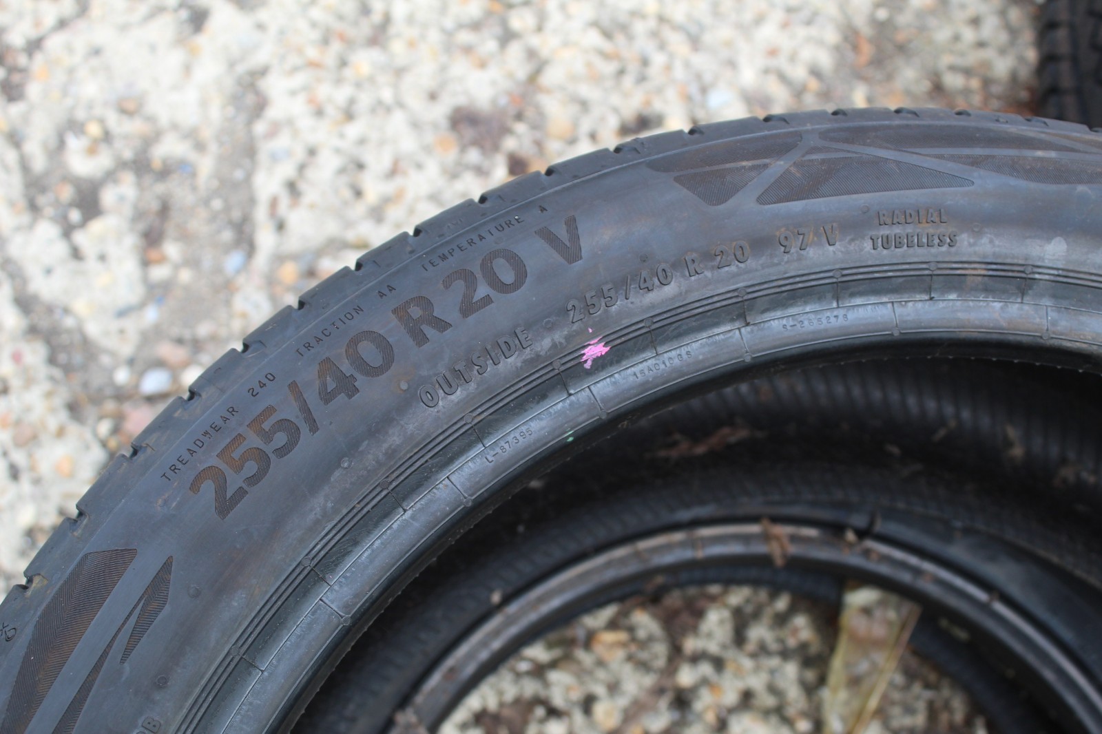 255 40 20 Continental, Eco Contact 6, RO, 97V, x1 Tyre 5.5mm (F1_tyres) X87