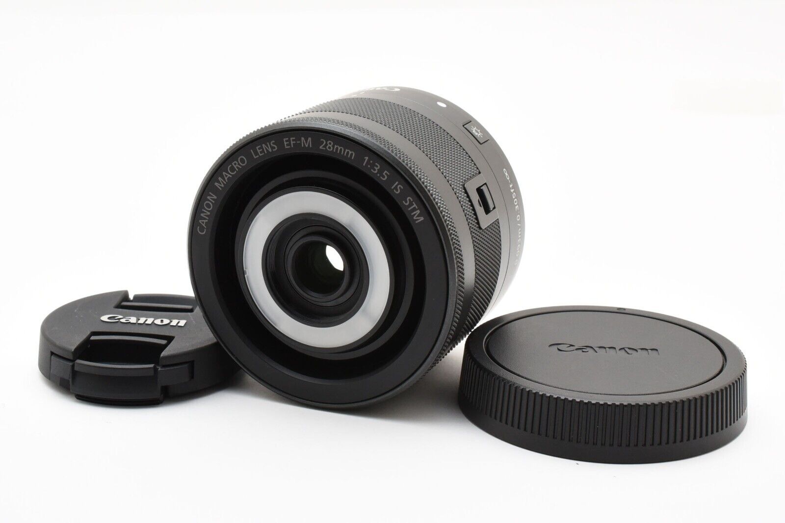 Near Mint Canon EF-M 28mm F/3.5 Macro IS STM Prime Lens For Near Mint Canon EF-M 28mm F/3.5 Macro IS STM Prime Lens For